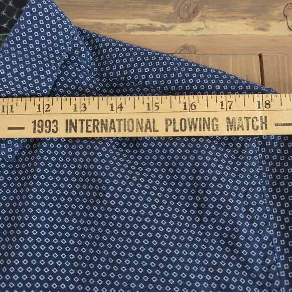 Ted Baker Navy Blue Linen Blend Short Sleeve Shirt XXL - Picture 10 of 13